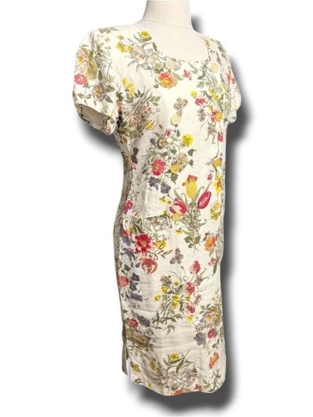 Gucci 100% Linen floral dress - Picture 2 of 14